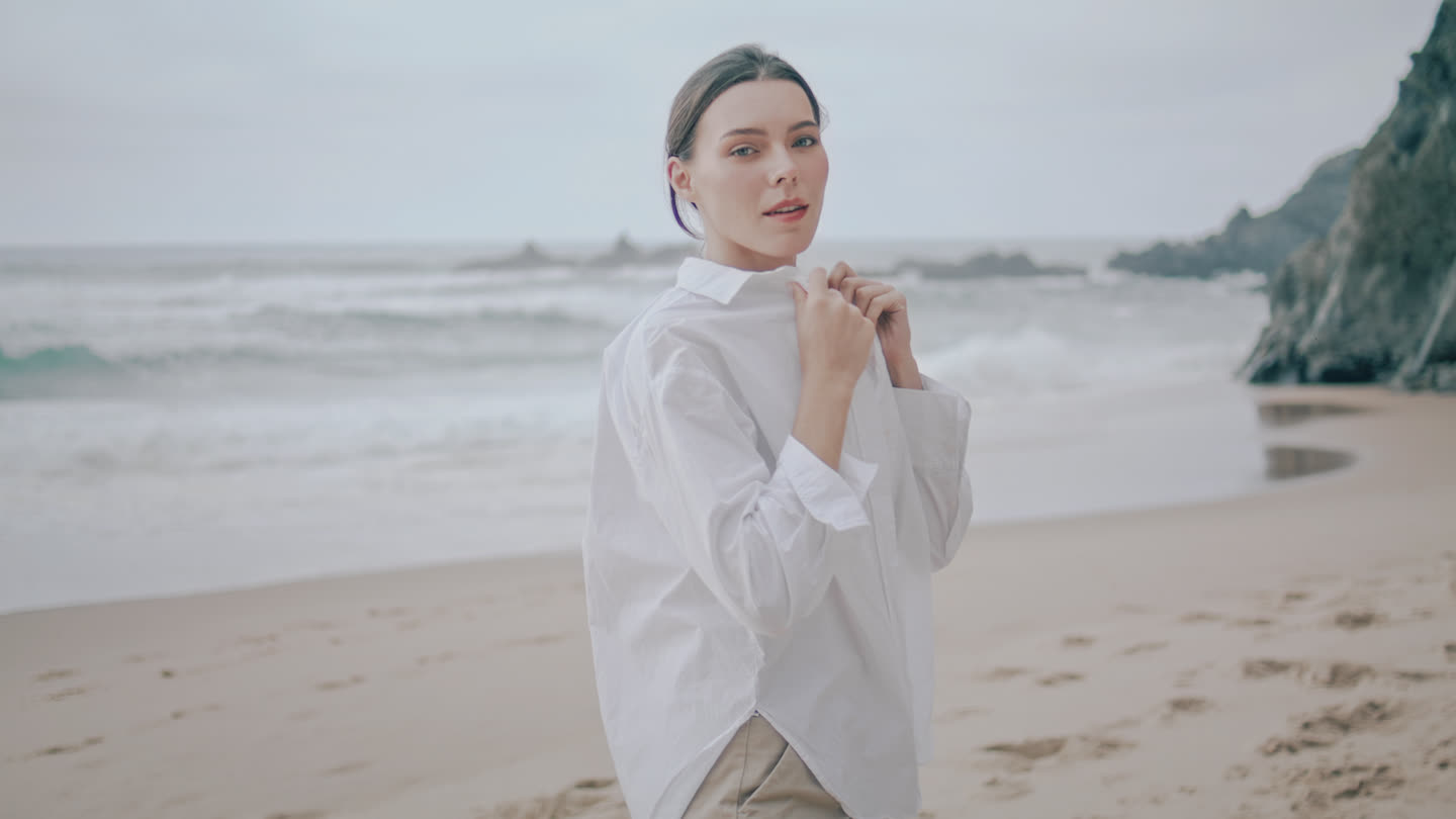 The same instant of the shoot on two cameras, split by a seam you can move.